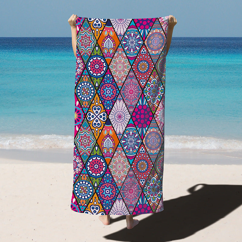 Absorbent Quick-Drying Microfiber Beach Towel