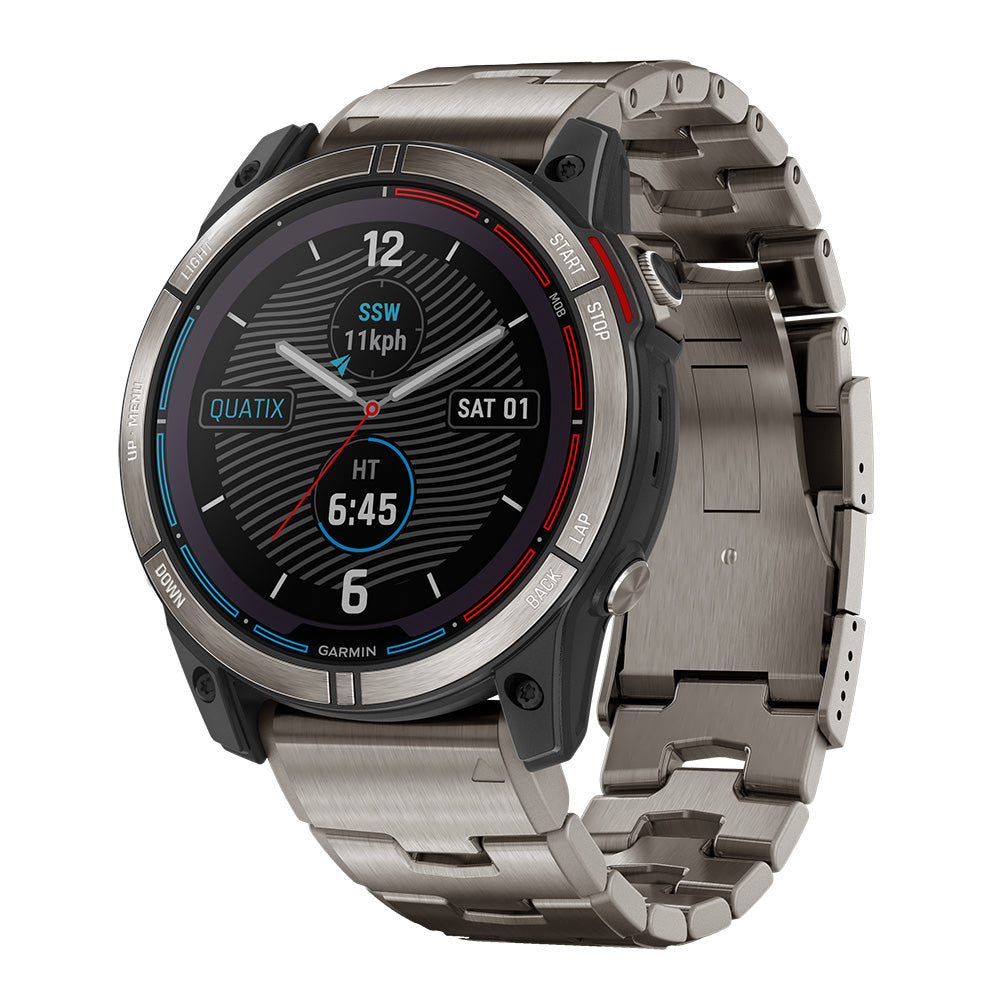 Garmin Unisex Quatix 7 - Solar Edition Marine GPS Smartwatch w/Solar Charging