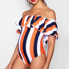 Women's Maternity Stripped Swimsuit