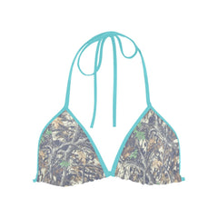 Luckless Outfitters Women's Faded Camo Triangle Bikini Top