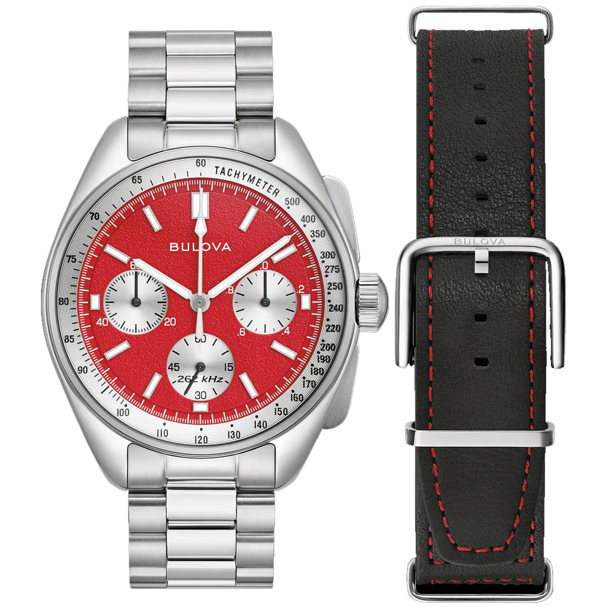 Bulova Men's Lunar Pilot Archive Series - Red Dial - 50m