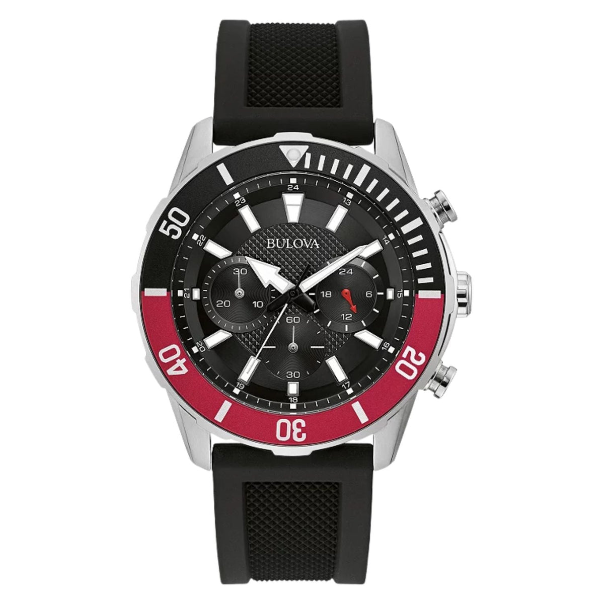 Bulova Men's Classic - Black Dial, Silver Case - 100m