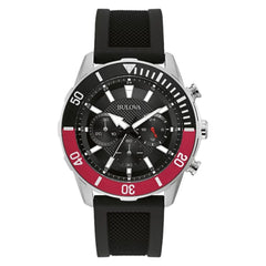Bulova Men's Classic - Black Dial, Silver Case - 100m