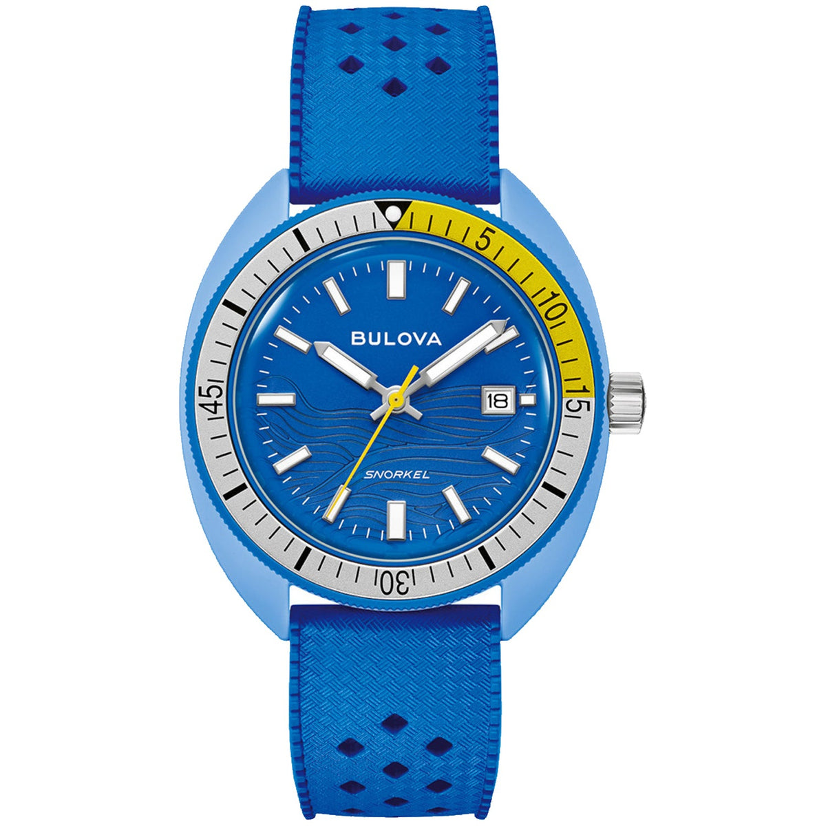 Bulova Men's Snorkel Blue Tang Fish - Blue Dial - 100m