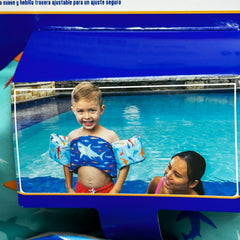 SWIMWAYS Swim Trainer Life Vest for Kids 33-55 lbs - Sharks