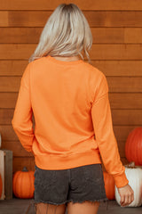 HALLOWEEN Women's 'Spooky' Graphic Halloween Crew Neck Holiday Sweatshirt