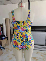 Women's Plus One-Piece Swimsuit with Cut-Outs