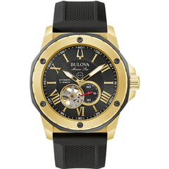Bulova Men's Marine Star - Black Dial/Strap - 200m