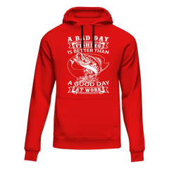 Outdoorzees Unisex 'A Bad Day Fishing' Hoodie