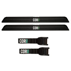 Aero Roof Rack Pad with 10' Scratch-Resistant Tie Downs - Flat Bars