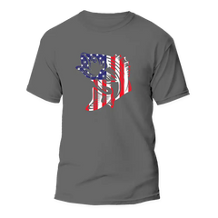 Outdoorzees Unisex American Flag Fish T-Shirt