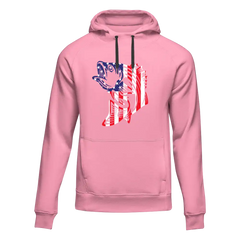Outdoorzees Unisex American Flag Fish Hoodie