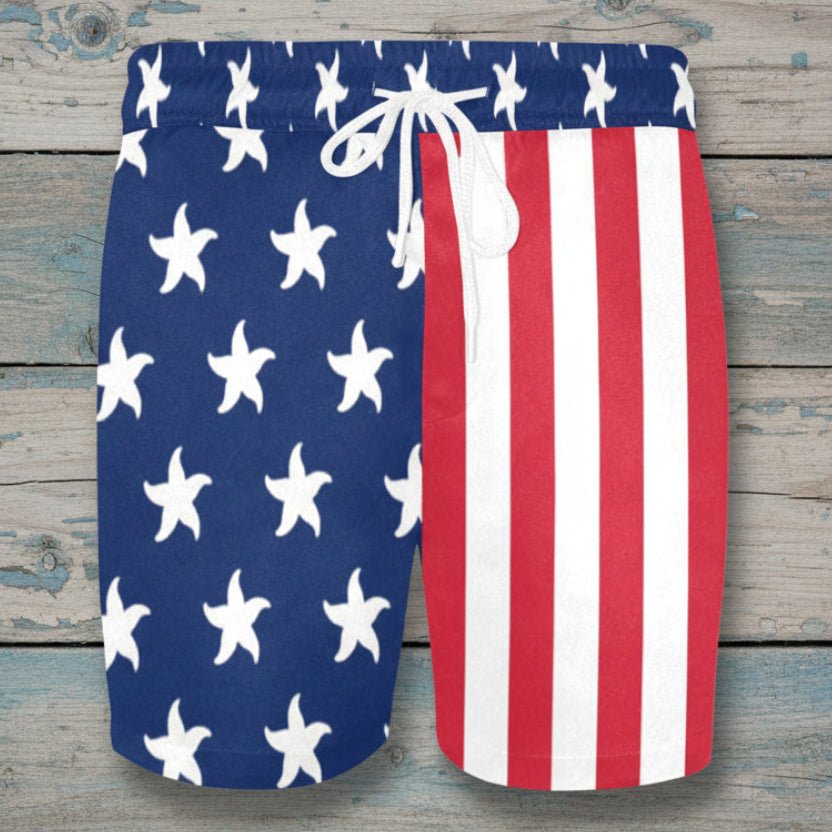 Men's Stars & Stripes Swim Shorts