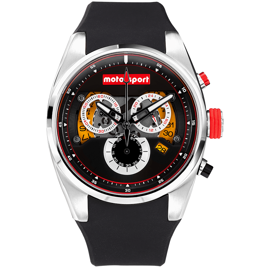Motorsport Men's Apex - Black/Yellow Dial - 100m
