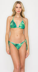 Women's Two-Piece Bikini Swimsuit - Bamboo Palm