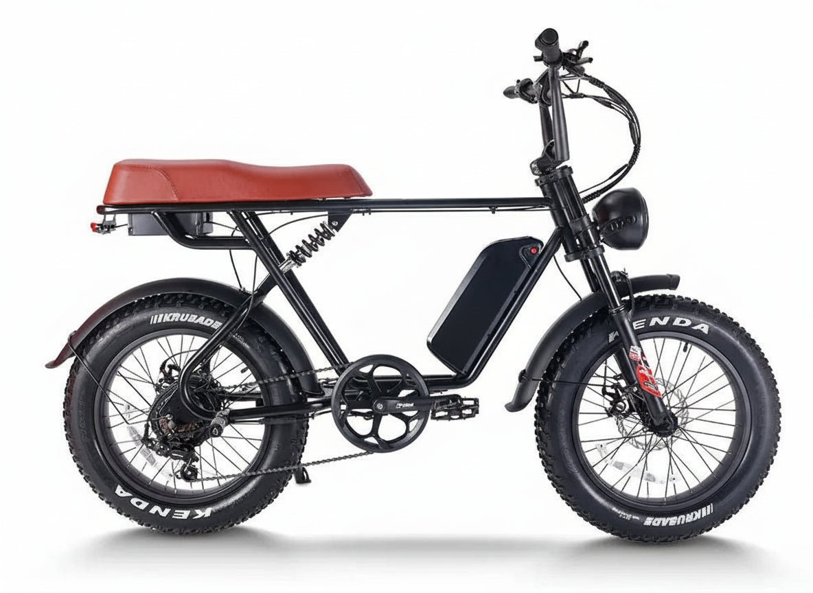48V, 115Ah 750W Double Battery Harley-Like Hi-Tech E-Bike