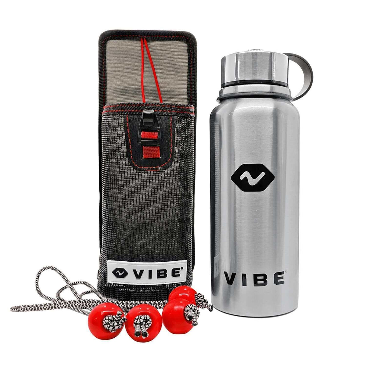 Vibe Kayaks Mesh 30 oz Bottle Holder w/ Bottle