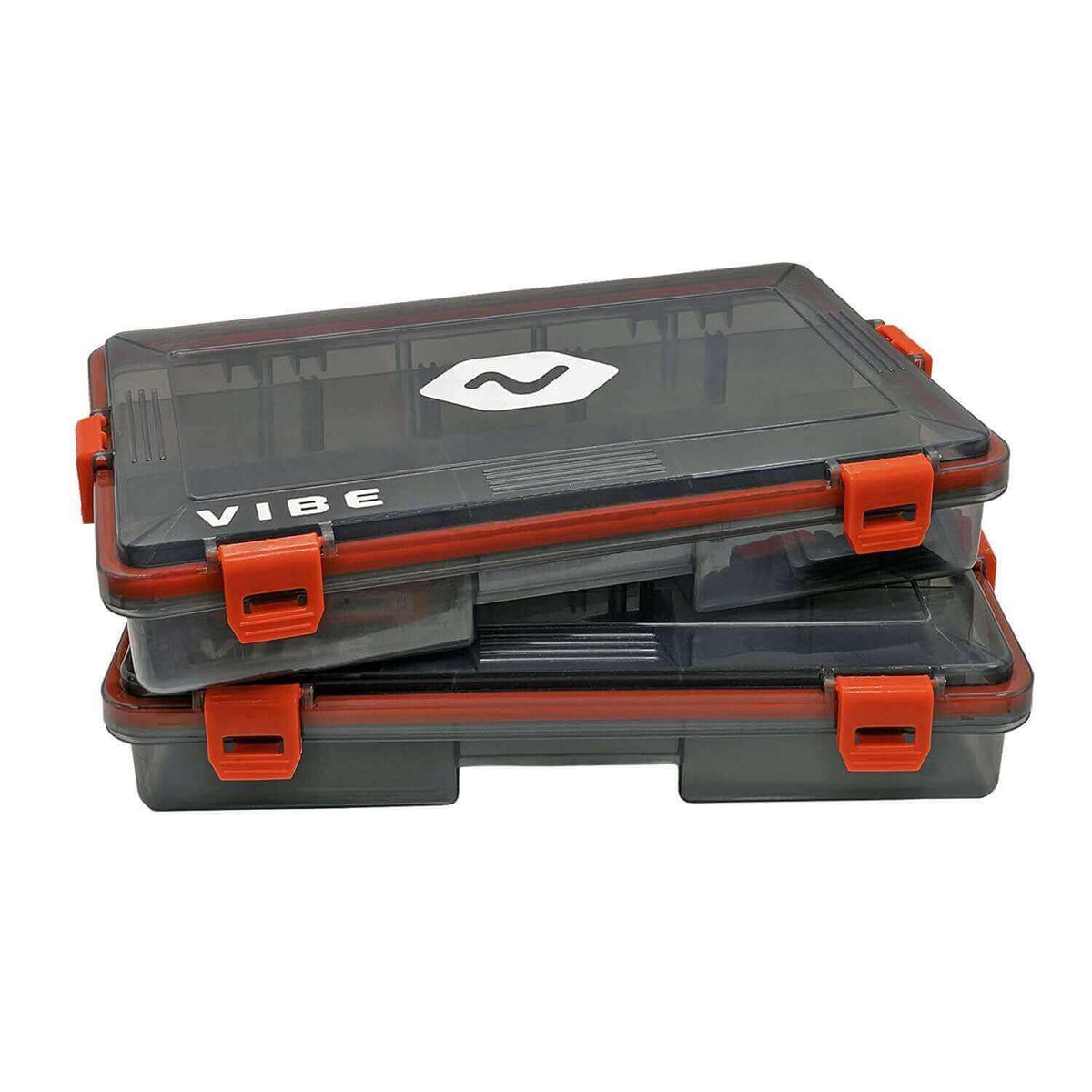Vibe Kayaks Waterproof 4 Clasp Tackle Tray (2 pk)