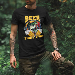 Outdoorzees Unisex 'Beer Fishy Fishy' v2 T-Shirt