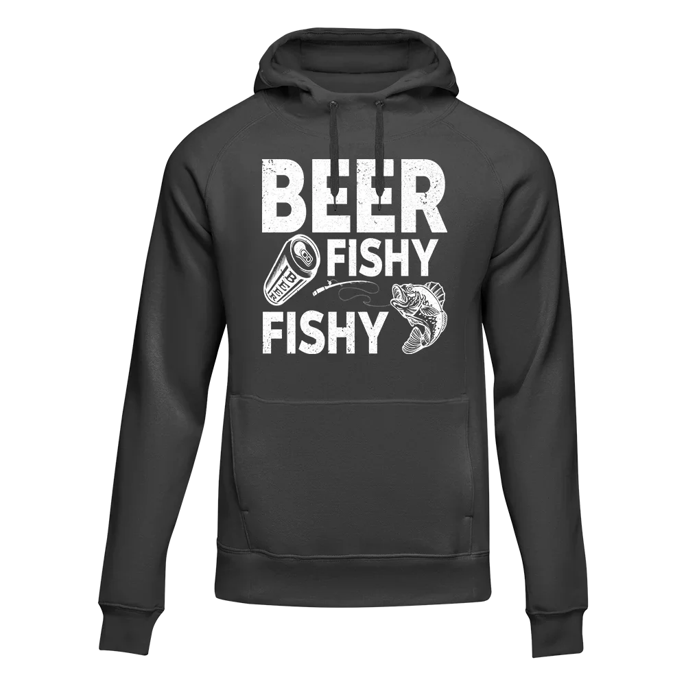 Outdoorzees Unisex 'Beer Fishy Fishy' Hoodie