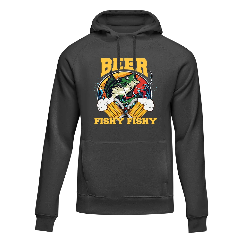 Outdoorzees Unisex 'Beer Fishy Fishy' v2 Hoodie