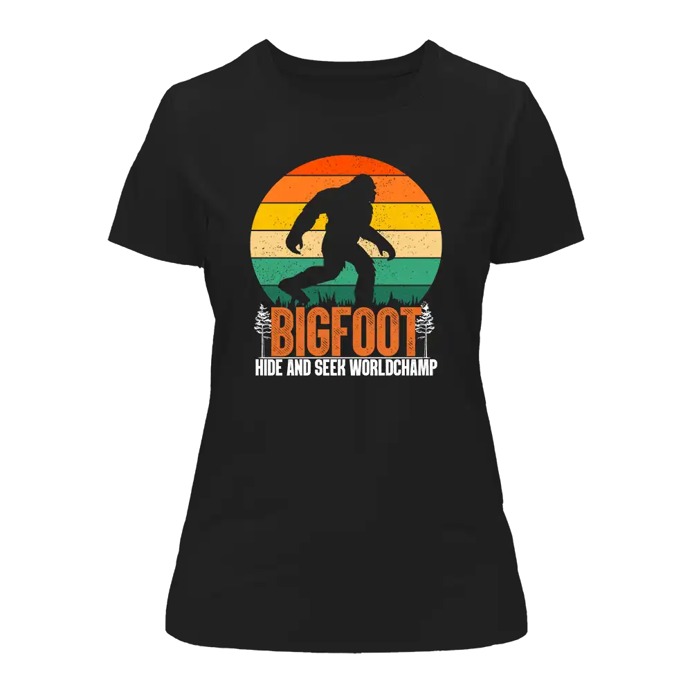 Outdoorzees Women's 'Bigfoot Hide And Seek' T-Shirt for Women