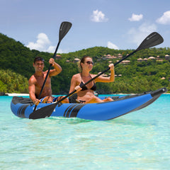 12.5 Foot Inflatable 2-Person Kayak Set with Aluminum Oars and Repair Kit
