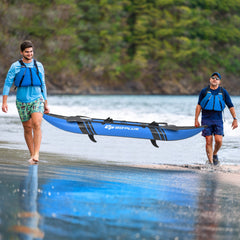 12.5 Foot Inflatable 2-Person Kayak Set with Aluminum Oars and Repair Kit