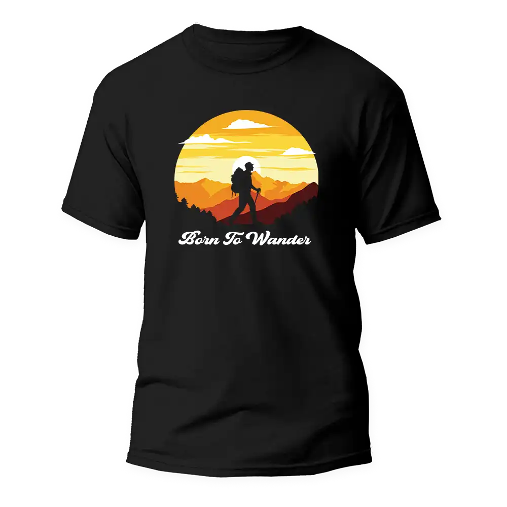 Outdoorzees Unisex 'Born To Wander' T-Shirt