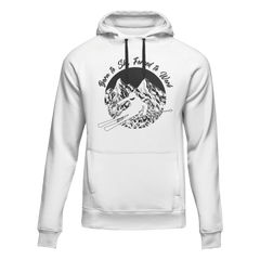 Unisex Adult's 'Born To Ski Forced To Work' Hoodie