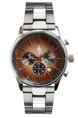 Beyond Boring Watch Company Men's Retro Chronograph - Brown Dial - 100m