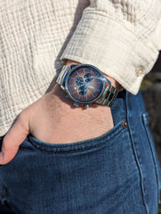 Beyond Boring Watch Company Men's Retro Chronograph - Brown Dial - 100m