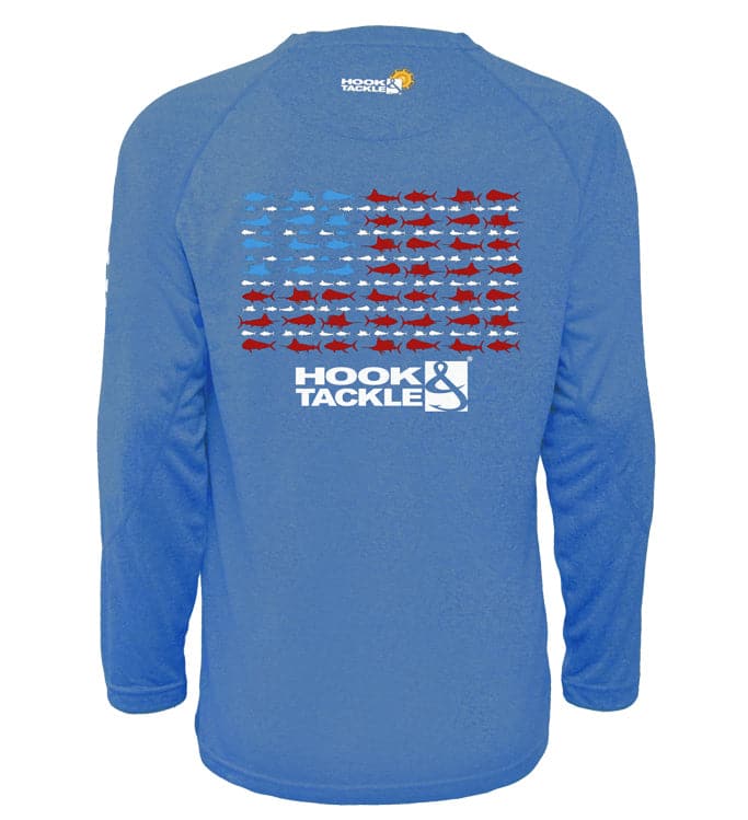 Boy's 'American Fish' UV Fishing Shirt (Size 10-16)