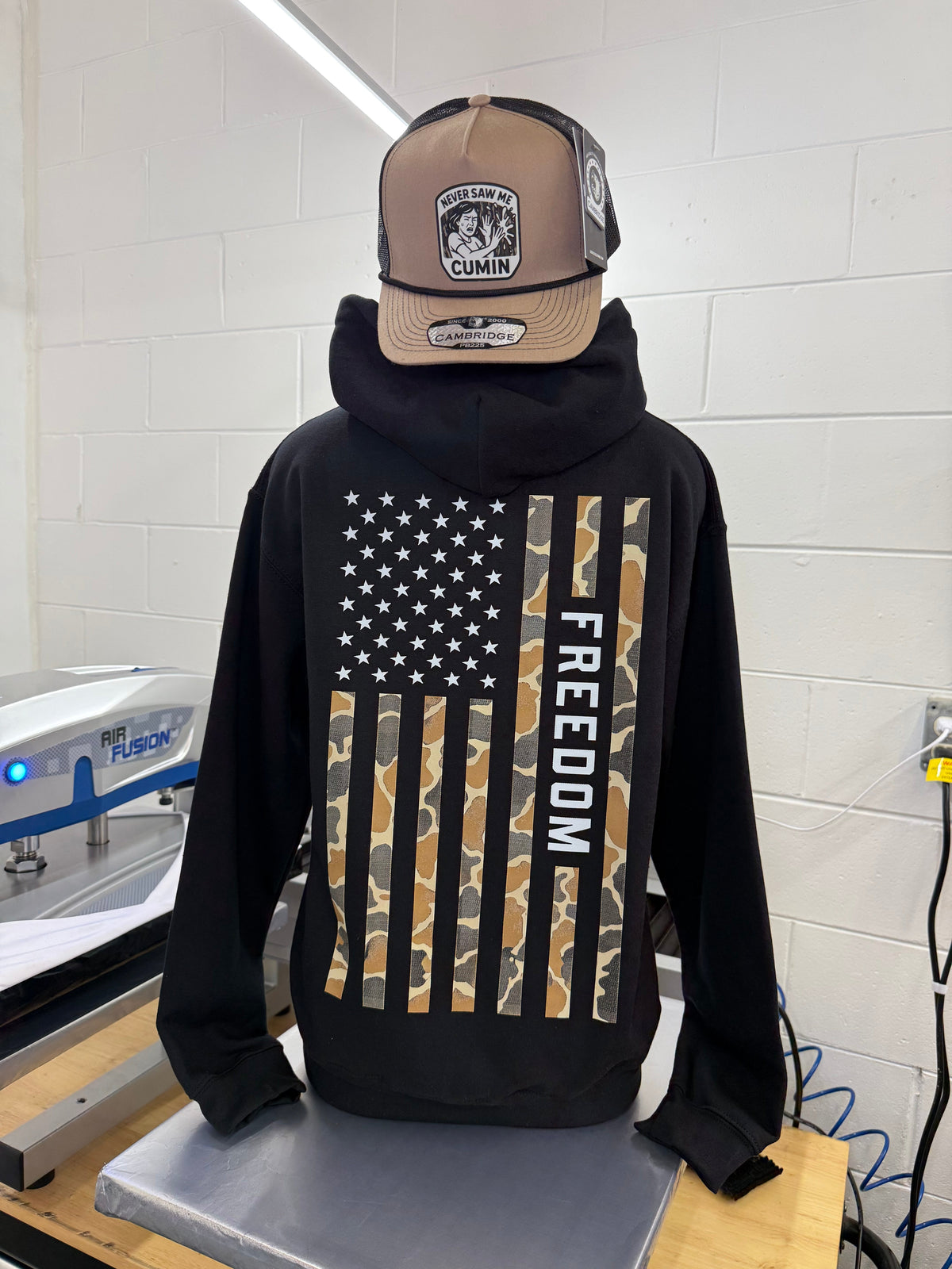 Unisex Adult's Freedom Flag Hoodie