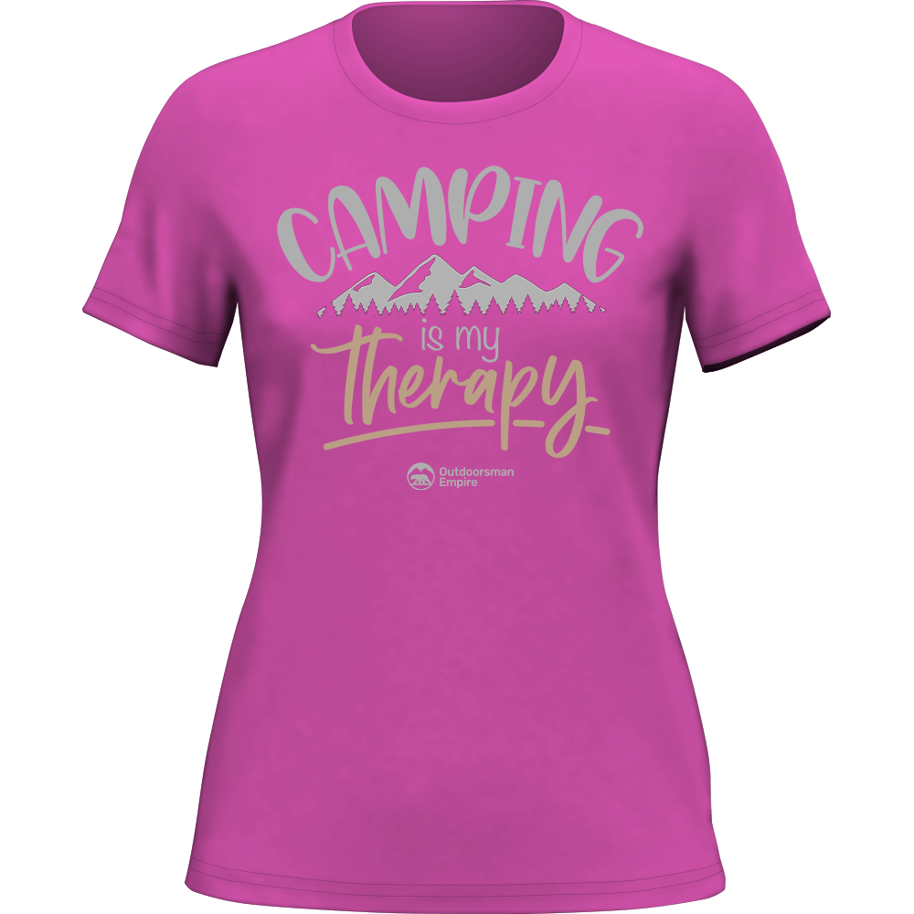 Women's 'Camping Is My Therapy' T-Shirt
