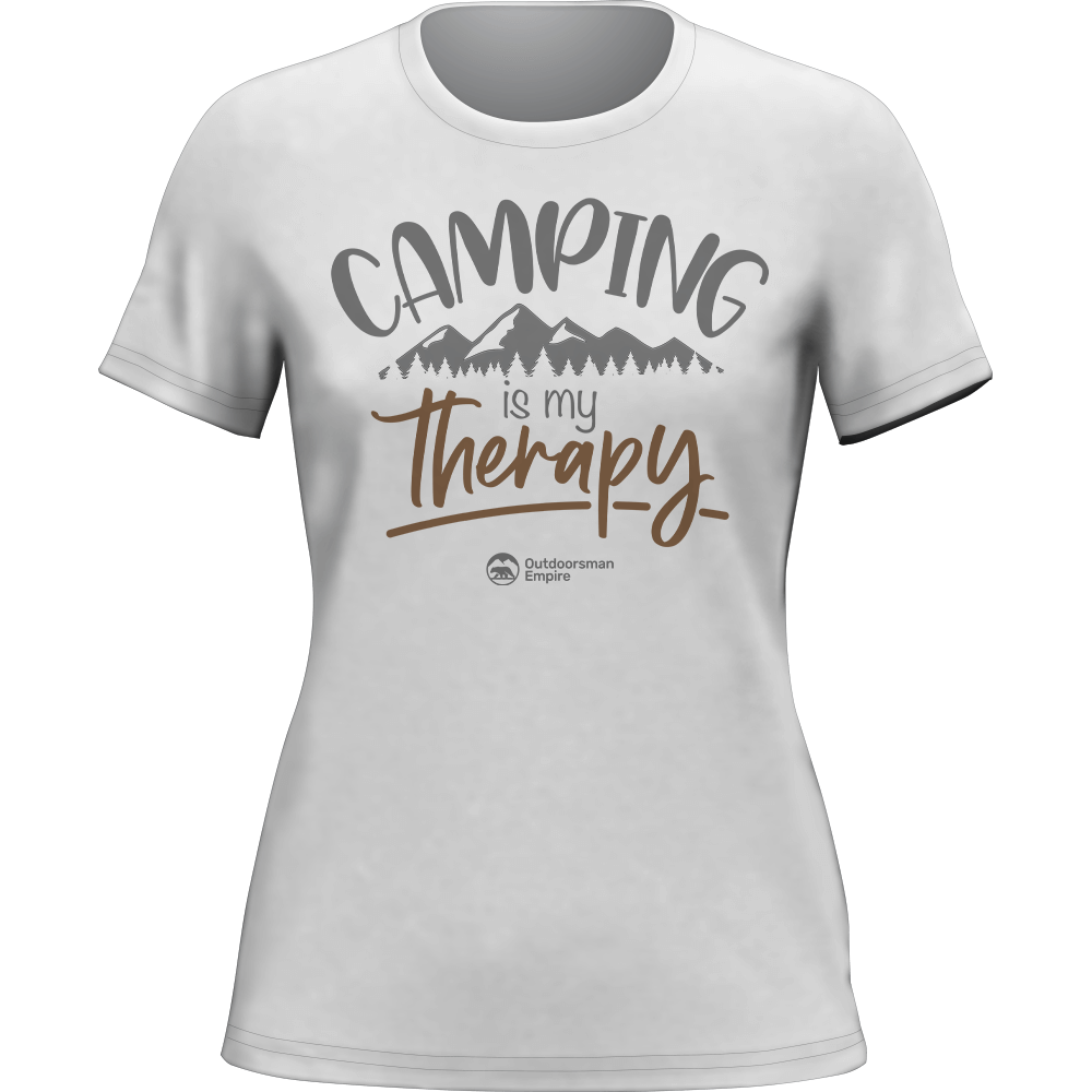 Outdoorzees Women's 'Camping Is My Therapy' T-Shirt