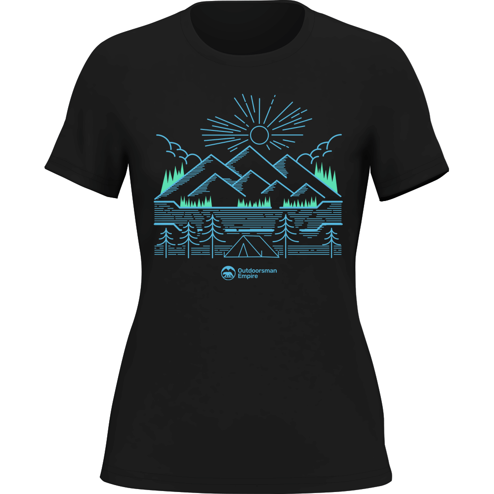 Outdoorzees Women's Camping Lines T-Shirt