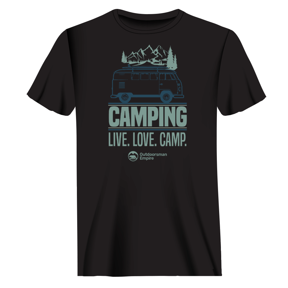 Outdoorzees Unisex 'Camping Live Love Camp' T-Shirt