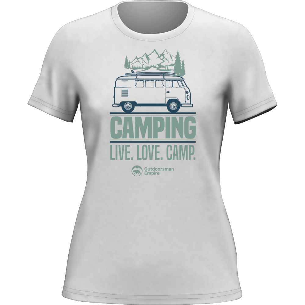 Outdoorzees Women's 'Camping Live Love Camp' T-Shirt