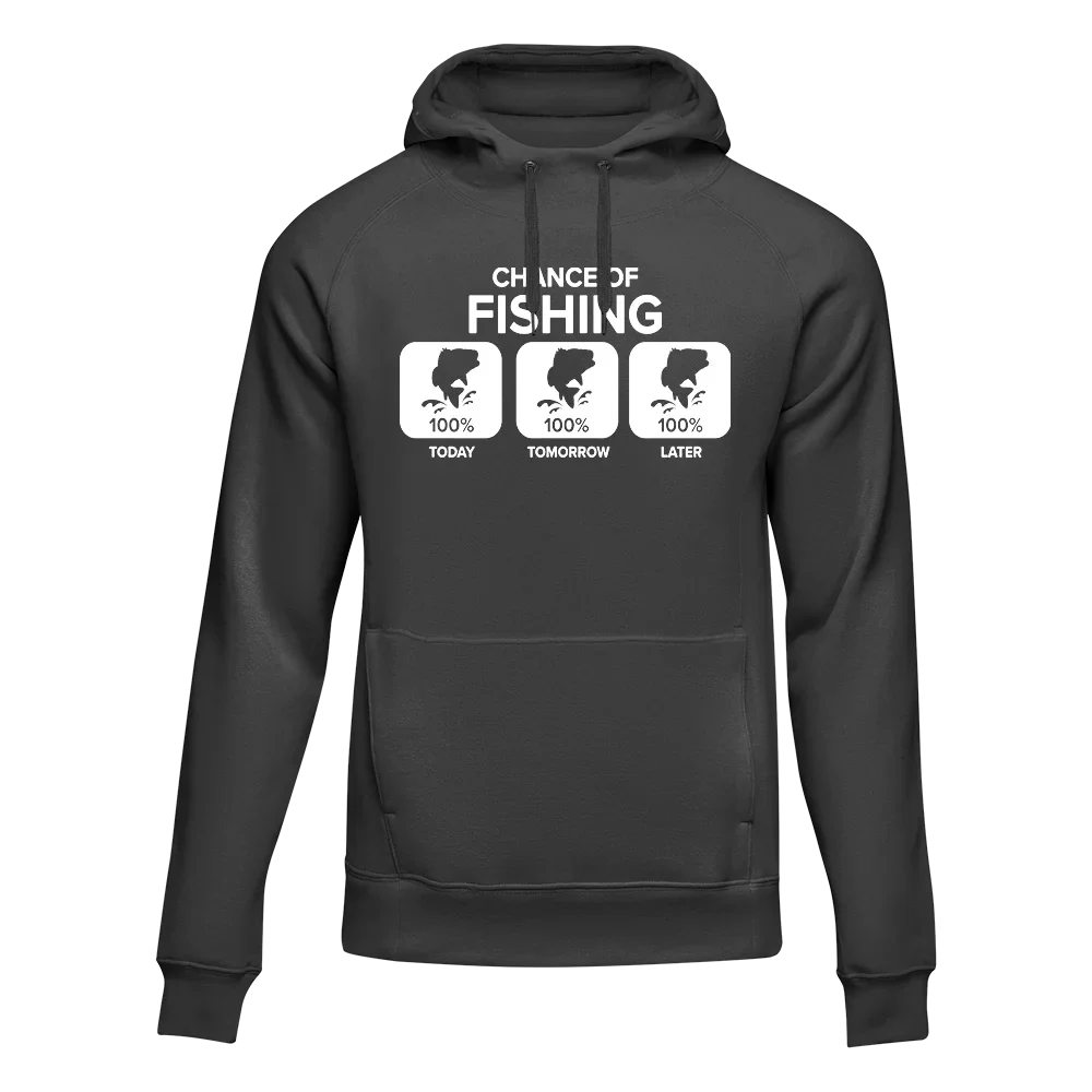 Outdoorzees Unisex 'Chance of Fishing' Hoodie