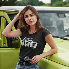 Outdoorzees Women's 'Chance of Fishing' T-Shirt