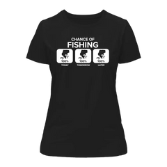 Outdoorzees Women's 'Chance of Fishing' T-Shirt