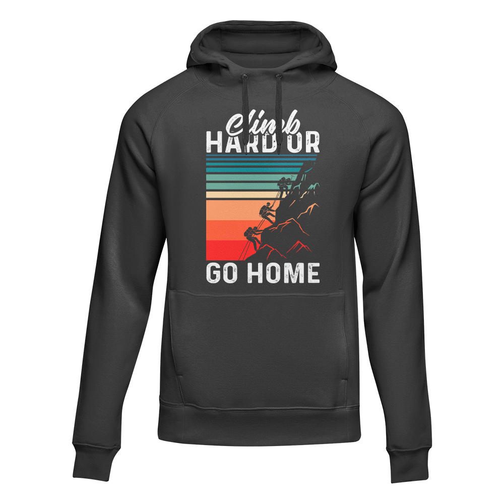 Outdoorzees Unisex 'Climb Hard Or Go Home' Hoodie
