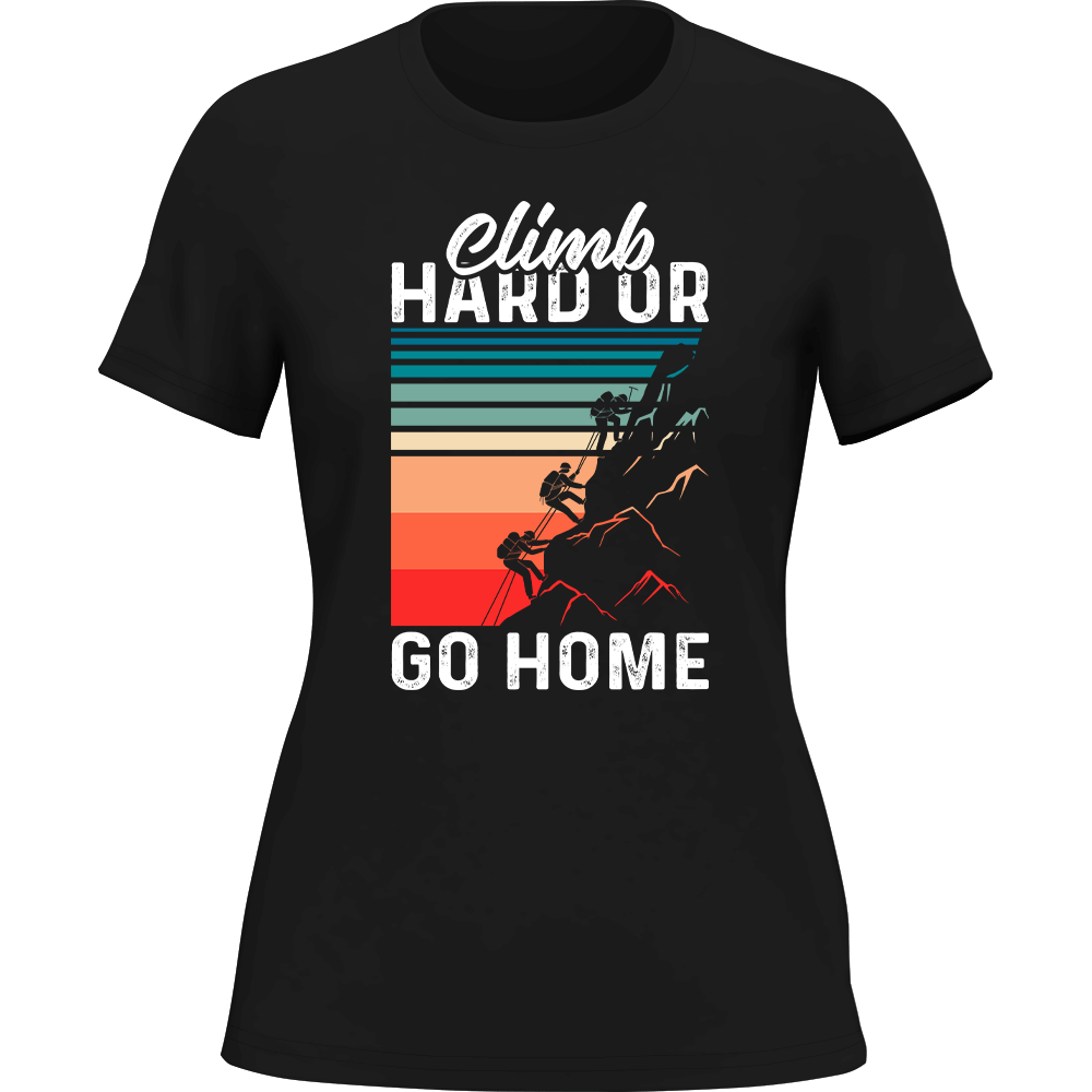 Outdoorzees Women's 'Climb Hard Or Go Home' T-Shirt