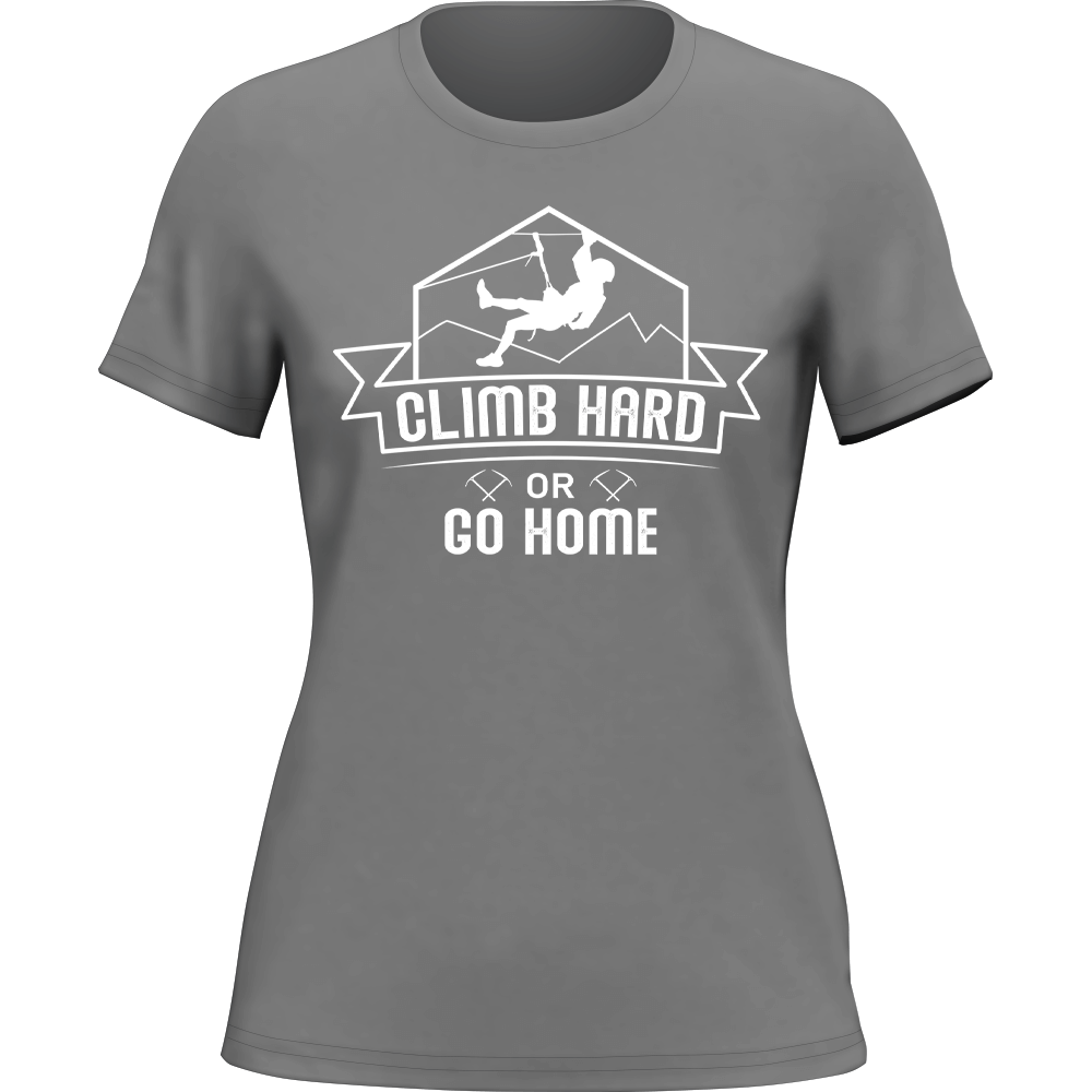 Outdoorzees Women's 'Climb Hard Or Go Home' T-Shirt