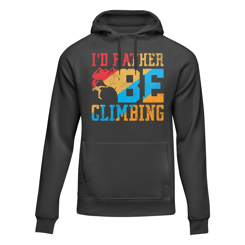 Outdoorzees Unisex 'I'd Rather Be Climbing' Hoodie