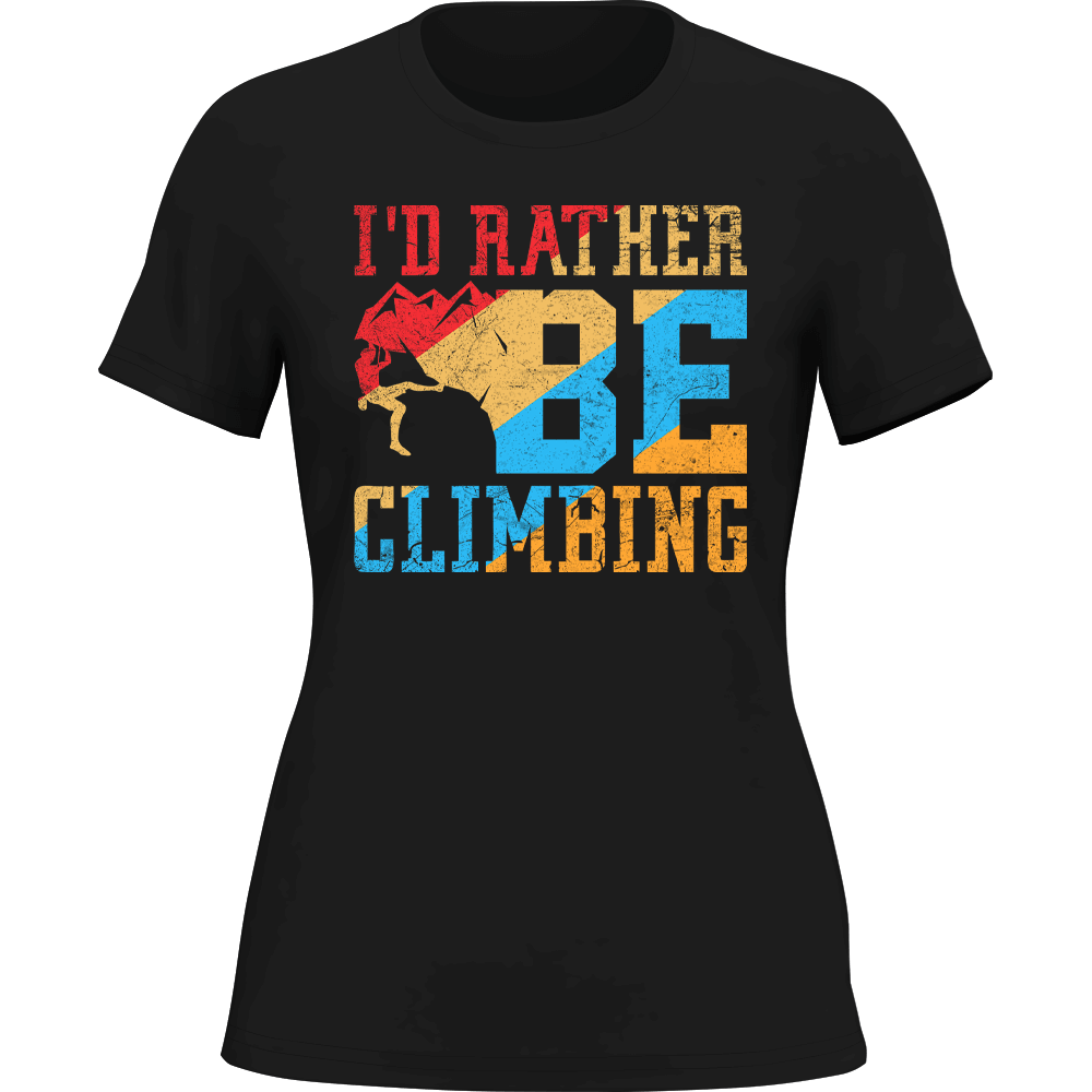 Outdoorzees Women's 'I'd Rather Be Climbing' T-Shirt