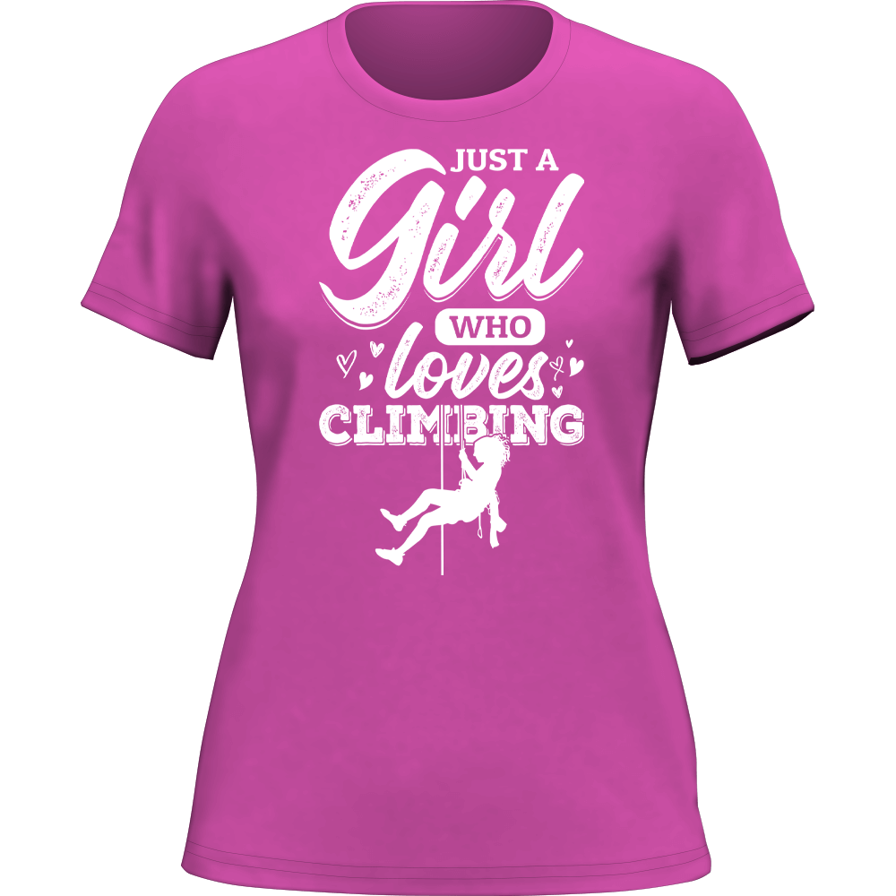 Women's 'Just A Girl Who Loves Climbing' T-Shirt