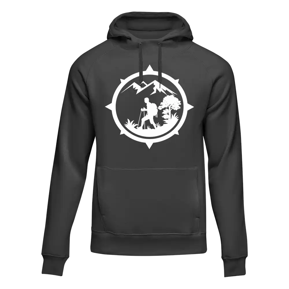 Outdoorzees Unisex Hiking Mountain Compass Hoodie
