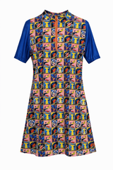 Women's 'Ama Dress' – Modest Asymmetrical Two-Piece Swim Dress Swimsuit